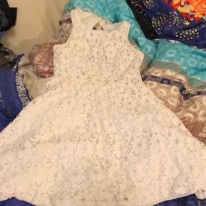 White lace dress